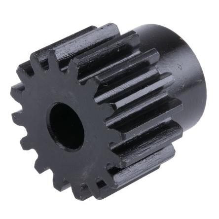Čelní ozubené kolo, Ocel 16zubové, průměr rozteče: 24 mm, 1.5 průměr náboje 20 mm vývrt 8mm RS PRO