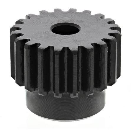 Čelní ozubené kolo, Ocel 20zubové, průměr rozteče: 30 mm, 1.5 průměr náboje 24 mm vývrt 8mm RS PRO