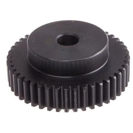 Čelní ozubené kolo, Ocel 44zubové, průměr rozteče: 66 mm, 1.5 průměr náboje 45 mm vývrt 12mm RS PRO