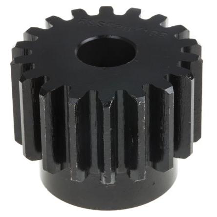 Čelní ozubené kolo, Ocel 18zubové, průměr rozteče: 36 mm, 2 průměr náboje 30 mm vývrt 12mm RS PRO