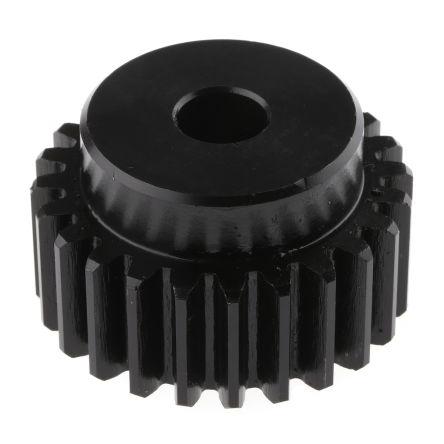 Čelní ozubené kolo, Ocel 24zubové, průměr rozteče: 48 mm, 2 průměr náboje 38 mm vývrt 12mm RS PRO