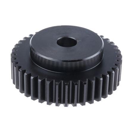 Čelní ozubené kolo, Ocel 40zubové, průměr rozteče: 80 mm, 2 průměr náboje 55 mm vývrt 15mm RS PRO