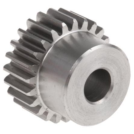 Čelní ozubené kolo, Nerezová ocel 24zubové, průměr rozteče: 24 mm, 1 průměr náboje 20 mm vývrt 8mm RS PRO