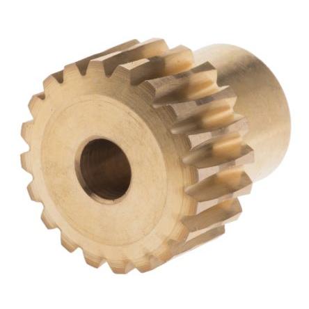 RS PRO Šnekové ozubené kolo, 0.8, průměr rozteče: 16.03 mm 20, 20 °, Bronz 18 mm