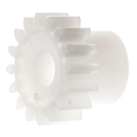 Čelní ozubené kolo, Polyoxymethylen 16zubové, průměr rozteče: 8 mm, 0.5 průměr náboje 6 mm vývrt 3mm RS PRO