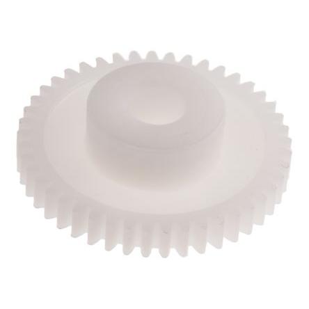 Čelní ozubené kolo, Polyoxymethylen 45zubové, průměr rozteče: 22.5 mm, 0.5 průměr náboje 12 mm vývrt 5mm RS PRO