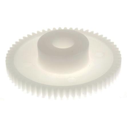 Čelní ozubené kolo, Polyoxymethylen 60zubové, průměr rozteče: 30 mm, 0.5 průměr náboje 14 mm vývrt 6mm RS PRO