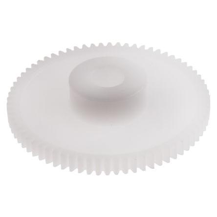 Čelní ozubené kolo, Polyoxymethylen 70zubové, průměr rozteče: 35 mm, 0.5 průměr náboje 14 mm vývrt 6mm RS PRO