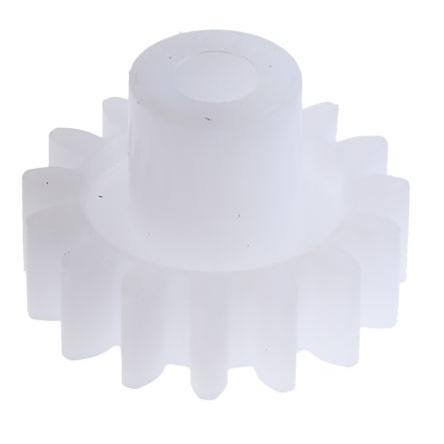 Čelní ozubené kolo, Polyoxymethylen 15zubové, průměr rozteče: 12 mm, 0.8 průměr náboje 6 mm vývrt 3mm RS PRO