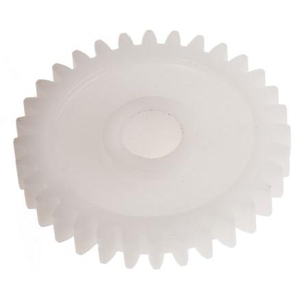 Čelní ozubené kolo, Polyoxymethylen 32zubové, průměr rozteče: 25.6 mm, 0.8 průměr náboje 12 mm vývrt 6mm RS PRO