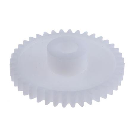 Čelní ozubené kolo, Polyoxymethylen 40zubové, průměr rozteče: 32 mm, 0.8 průměr náboje 12 mm vývrt 6mm RS PRO