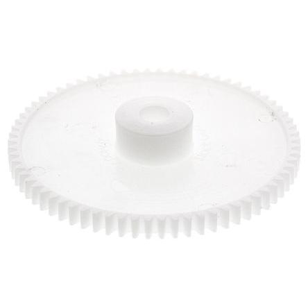 Čelní ozubené kolo, Polyoxymethylen 70zubové, průměr rozteče: 56 mm, 0.8 průměr náboje 15.5 mm vývrt 6mm RS PRO