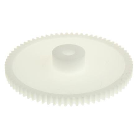 Čelní ozubené kolo, Polyoxymethylen 72zubové, průměr rozteče: 57.6 mm, 0.8 průměr náboje 15.5 mm vývrt 6mm RS PRO