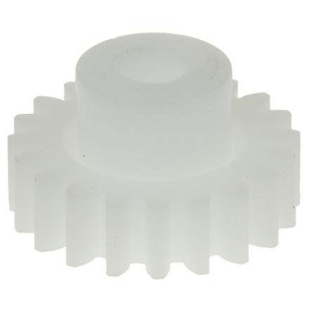 Čelní ozubené kolo, Polyoxymethylen 20zubové, průměr rozteče: 20 mm, 1 průměr náboje 11.7 mm vývrt 5mm RS PRO