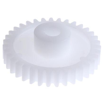 Čelní ozubené kolo, Polyoxymethylen 35zubové, průměr rozteče: 35 mm, 1 průměr náboje 14 mm vývrt 6mm RS PRO