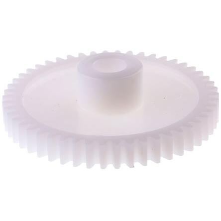 Čelní ozubené kolo, Polyoxymethylen 50zubové, průměr rozteče: 50 mm, 1 průměr náboje 16 mm vývrt 8mm RS PRO