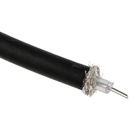 Koaxiální kabel, řada: MRG223 RG223/U, Černá Polyvinylchlorid, vnější průměr: 5.4 mm OD 100 m 50 Ω Belden Bez koncovky