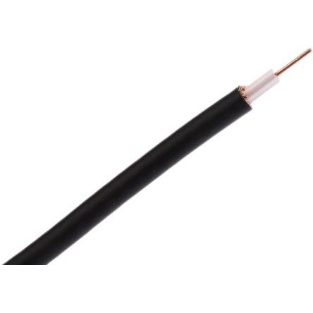Koaxiální kabel, řada: URM43 URM43, Černá Polyvinylchlorid, vnější průměr: 5 mm OD 100 m 50 Ω Belden Bez koncovky