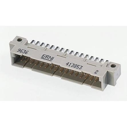 ERNI Konektor DIN 41612, řada: DIN 41612, orientace těla: Rovný, rozteč: 2.54 mm, počet kontaktů: 48, počet řad: 3 třída