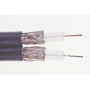 Koaxiální kabel SDI Stíněný, Černá 23 AWG Polyvinylchlorid 100 m 75 Ω RS PRO