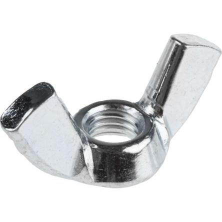 RS PRO Křídlatá matice 24 mm, Lesklý zinek, Nerezová ocel, M5