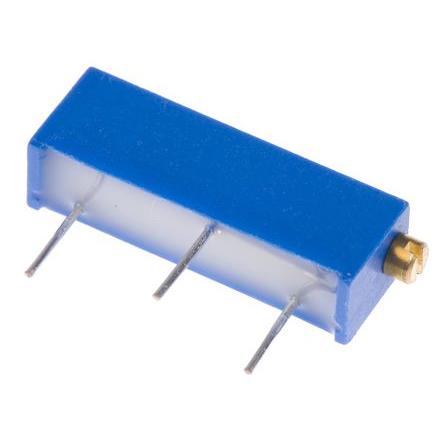 Ladicí potenciometr 5 kΩ 10 % ±100 ppm/°C 0.75 W Boční nastavení 15otáčkový, Průchozí otvor, Kolík, řada: 3006 Bourns