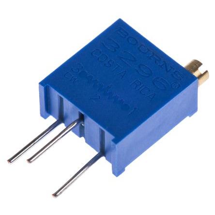 Ladicí potenciometr 500 Ω 10 % ±100 ppm/°C 0.5 W Horní nastavení 25otáčkový, Průchozí otvor, Kolík, řada: 3296 Bourns