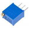 Ladicí potenciometr 2 kΩ 10 % ±100 ppm/°C 0.5 W Horní nastavení 25otáčkový, Průchozí otvor, Kolík, řada: 3299 Bourns