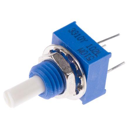 Potenciometr, průměr hřídele: 3.18 mm 1otáčkový, řada: 3310 1 kΩ 20 % 0.25 W 3310Y-001-102L Rotační, Montáž do panelu,