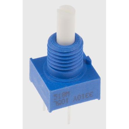 Potenciometr, průměr hřídele: 3.18 mm 1otáčkový, řada: 3310 1 mΩ 20 % 0.25 W 3310Y-001-105L Rotační, Montáž do panelu,