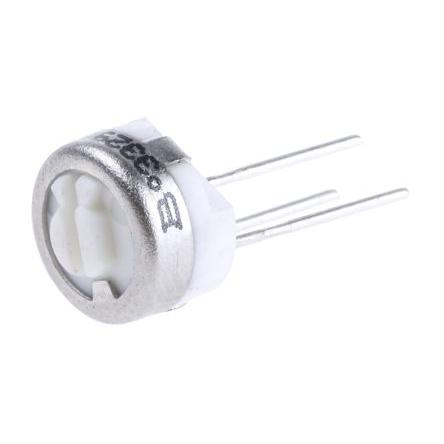 Ladicí potenciometr 10 kΩ 10 % ±100 ppm/°C 0.5 W Horní nastavení 1otáčkový, Průchozí otvor, Kolík, řada: 3329 Bourns
