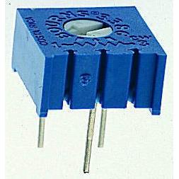 Ladicí potenciometr 100 Ω 10 % ±100 ppm/°C 0.5 W Horní nastavení 1otáčkový, Průchozí otvor, Kolík, řada: 3386 Bourns
