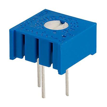 Ladicí potenciometr 500 Ω 10 % ±100 ppm/°C 0.5 W Horní nastavení 1otáčkový, Průchozí otvor, Kolík, řada: 3386 Bourns