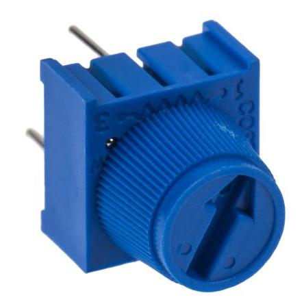 Ladicí potenciometr 500 Ω 10 % ±100 ppm/°C 0.5 W Horní nastavení 1otáčkový, Průchozí otvor, Kolík, řada: 3386 Bourns