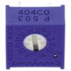 Ladicí potenciometr 50 kΩ 10 % ±100 ppm/°C 0.5 W Horní nastavení 1otáčkový, Průchozí otvor, Kolík, řada: 3386 Bourns