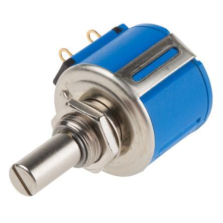 Potenciometr, průměr hřídele: 6.35 mm ±1,0 %otáčkový, řada: 3540 10 kΩ 5 % 2 W 3540S-1-103L Rotační, Montáž do panelu 1