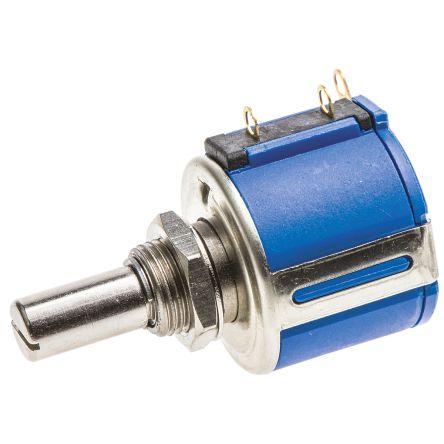 Potenciometr, průměr hřídele: 6.35 mm ±1,0 %otáčkový, řada: 3540 5 kΩ 5 % 2 W 3540S-1-502L Rotační, Montáž do panelu 1