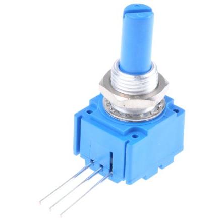 Potenciometr, průměr hřídele: 6.35 mm 1otáčkový, řada: 91 10 kΩ 20 % 0.25 W 91A1A-B28-D15L Rotační, Montáž do panelu,