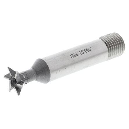 RS PRO Fréza na rybiny, celková délka: 60mm, HSS Standardní, úhlové: 45 ° průměr 13 mm
