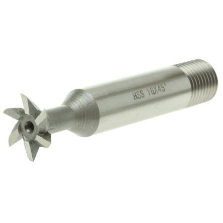 RS PRO Fréza na rybiny, celková délka: 60mm, HSS Standardní, úhlové: 45 ° průměr 16 mm