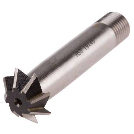 RS PRO Fréza na rybiny, celková délka: 63mm, HSS Obrácený, úhlové: 45 ° průměr 19 mm