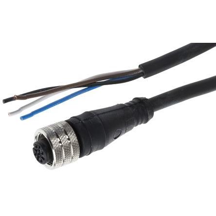 Kabel ovladače snímače, A: Vnitřní, A: Rovný 4, B: Volný konec, B: Neuzavřený, 250 V ac, 250V dc, IP67, řada: 120006
