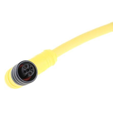 Kabel ovladače snímače, A: Vnější, A: Pravoúhlý 4, B: Volný konec, B: Neuzavřený, 250V, IP67 Brad from Molex 2 m