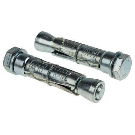 Kotva do zdiva, Uhlíková ocel R-RBL-M10/10W, M10, délka: 75 mm RawlPlug 10 mm
