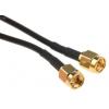 Koaxiální kabel, řada: RS PRO RG174, Černá Polytetrafluorethylén 1 m 50 Ω RS PRO S koncovkou