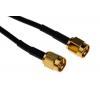 Koaxiální kabel, řada: RS PRO RG174/U, Černá Polytetrafluorethylén 320 mm 50 Ω RS PRO S koncovkou