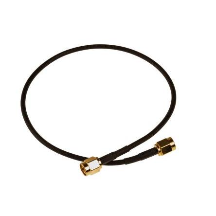 Koaxiální kabel, řada: RS PRO RG174/U, Černá Polytetrafluorethylén 320 mm 50 Ω RS PRO S koncovkou