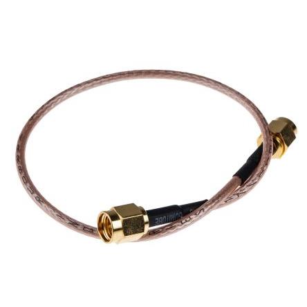 Koaxiální kabel, řada: RS PRO RG316/U, Černá Polytetrafluorethylén 255 mm 50 Ω RS PRO S koncovkou