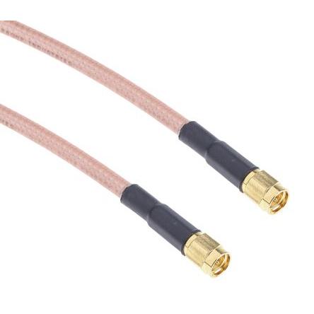 Koaxiální kabel, řada: RS PRO RG142U, Černá Polytetrafluorethylén 1 m 50 Ω RS PRO S koncovkou