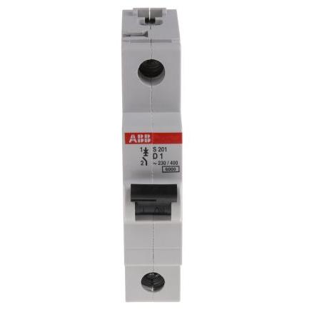 ABB Miniaturní jistič, rozsah: System Pro M Compact 1pólový 1A vypínací výkon 6 kA, charakteristika: Typ D, rozsah: